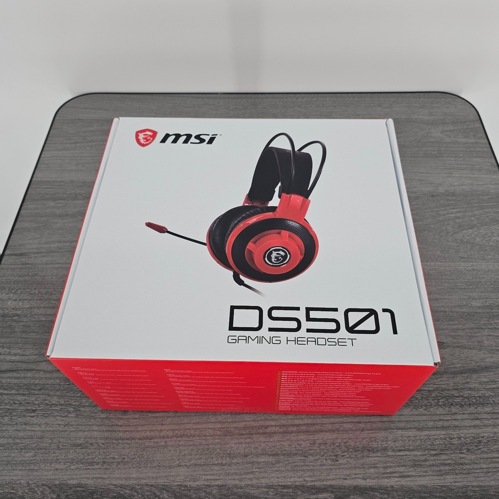 MSI DS501 GAMING Headset with Two 40mm Drivers for Quality Audio